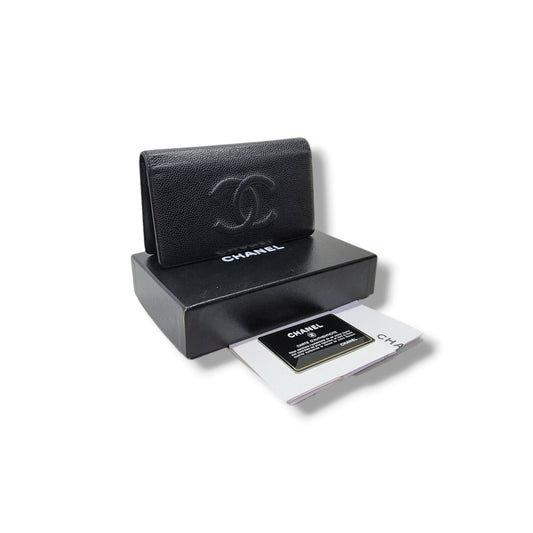 Chanel Timeless CC Bifold Wallet Caviar (Black)