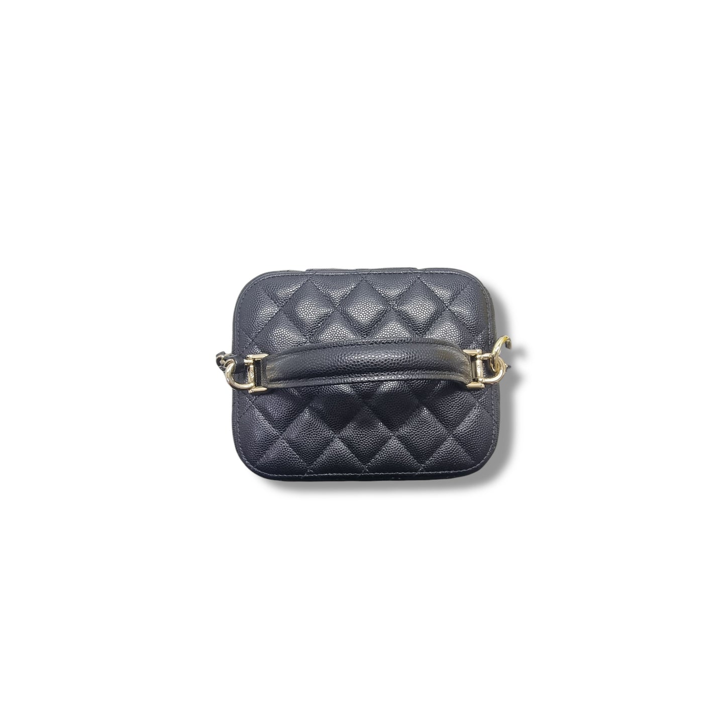 Chanel Vanity Case Caviar Ghw (Black)