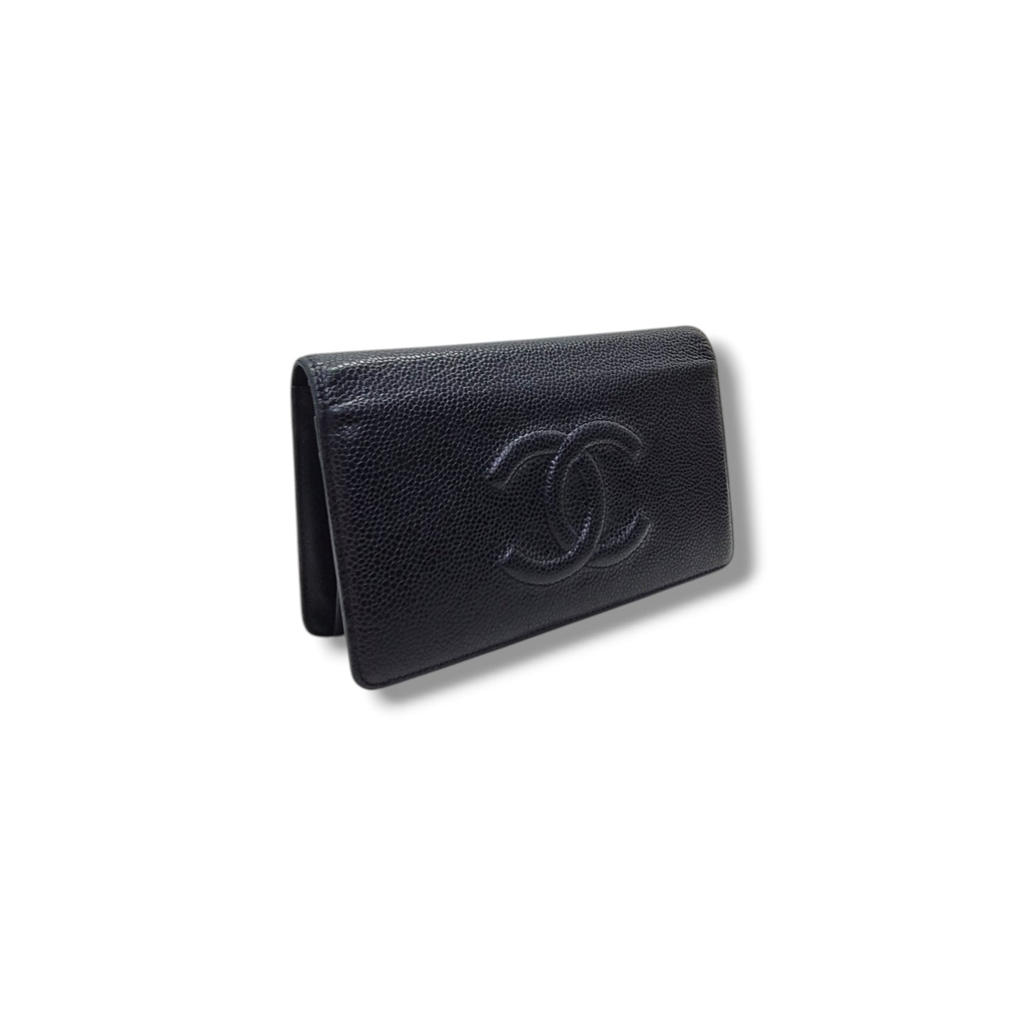 Chanel Timeless CC Bifold Wallet Caviar (Black)