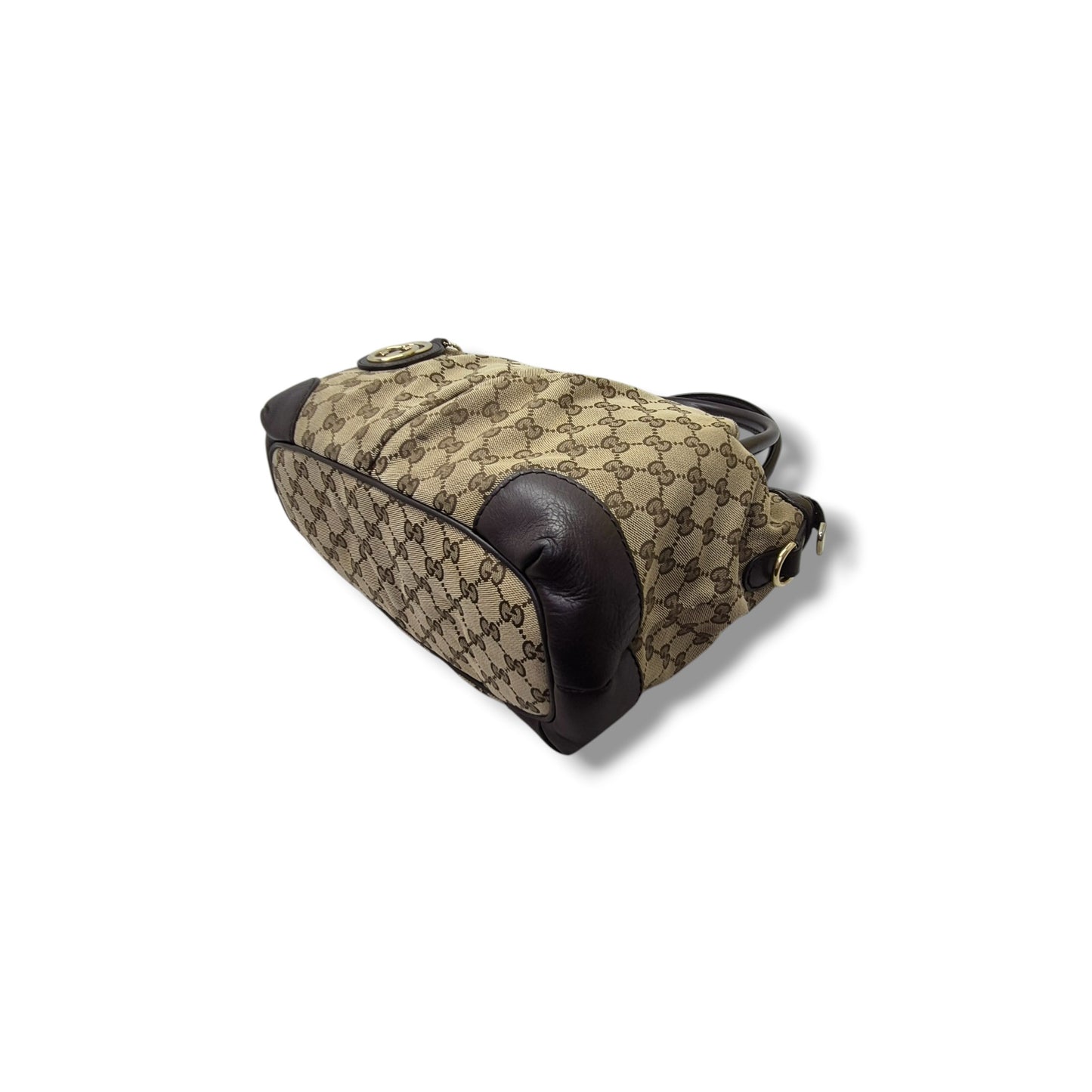 Gucci GG Sukey Canvas Tote Bag Ghw ( Beige/Brown)
