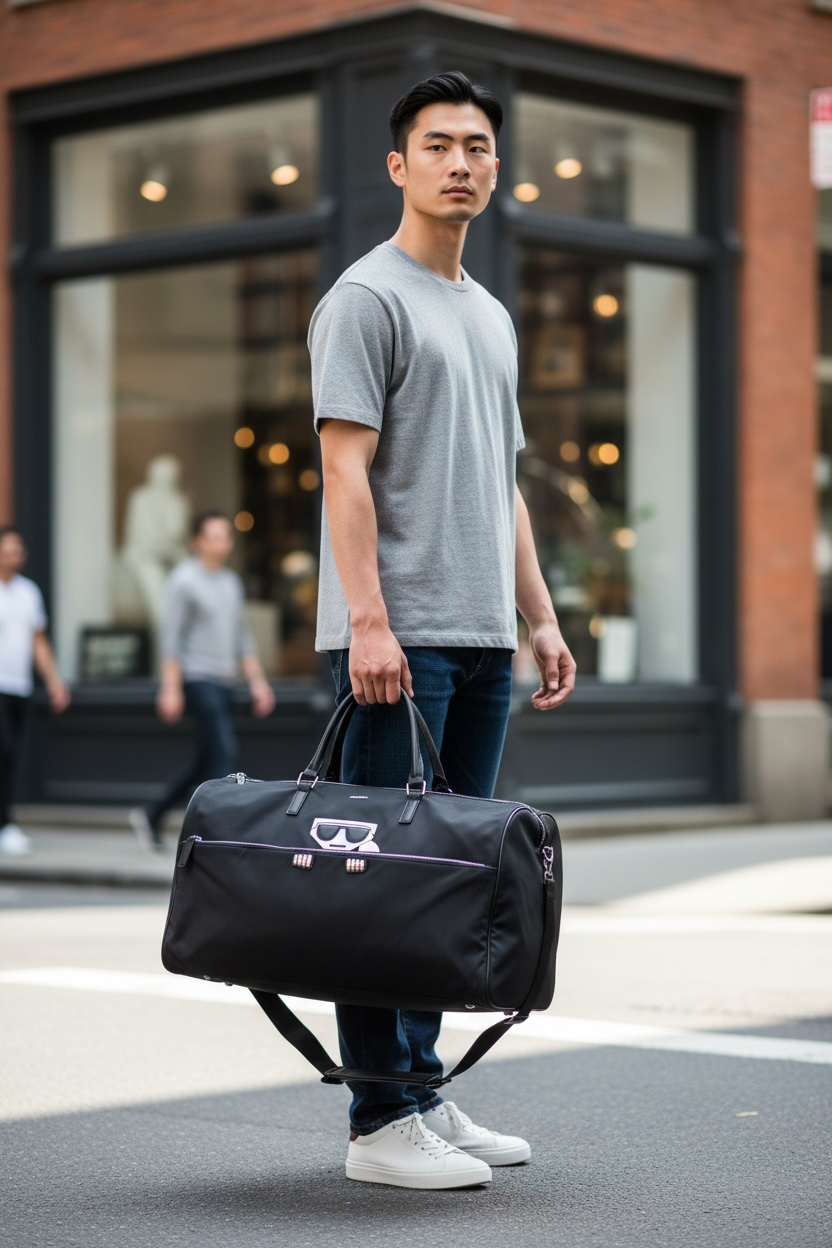 Karl Lagerfeld K/Kocktail Weekender Nylon Shw (Black)