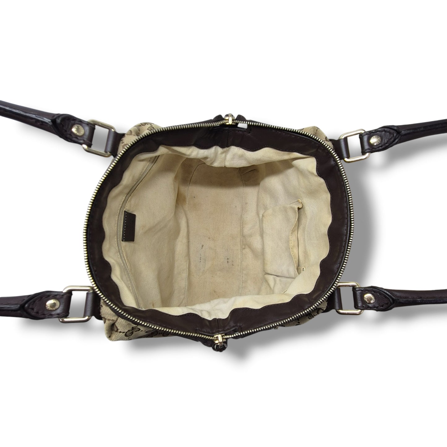 Gucci GG Sukey Canvas Tote Bag Ghw ( Beige/Brown)