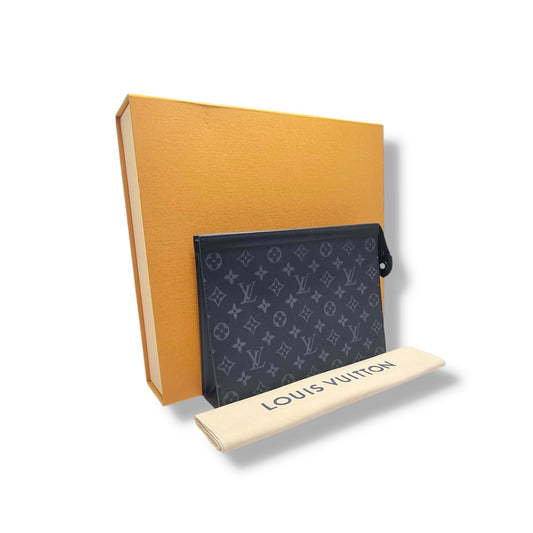 Louis Vuitton Pochette Voyage Monogram Eclipse Shw