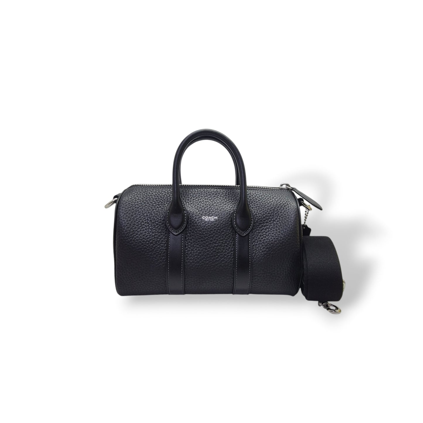 Coach Compass 25 Leather Boston Bag Shw (Black)
