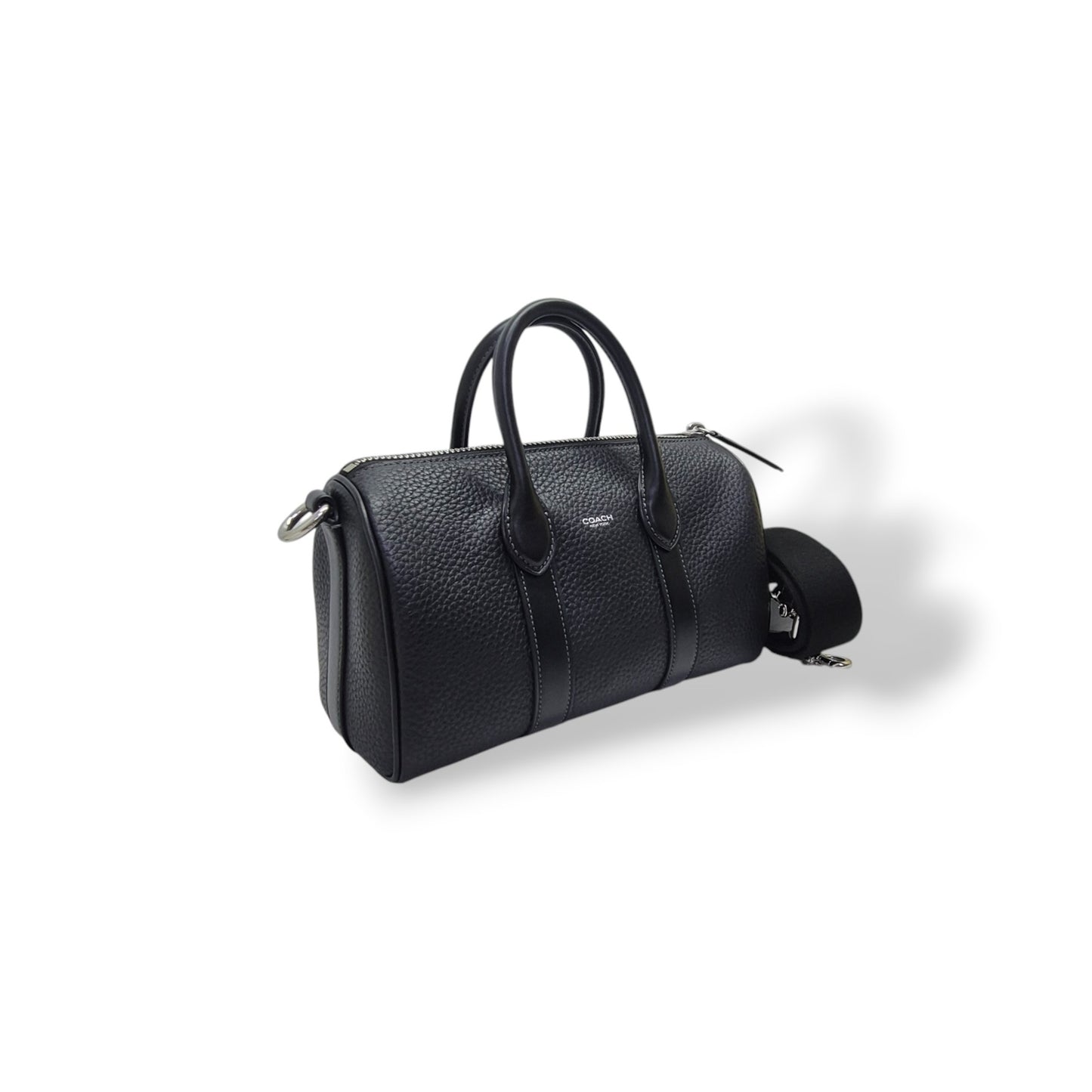 Coach Compass 25 Leather Boston Bag Shw (Black)