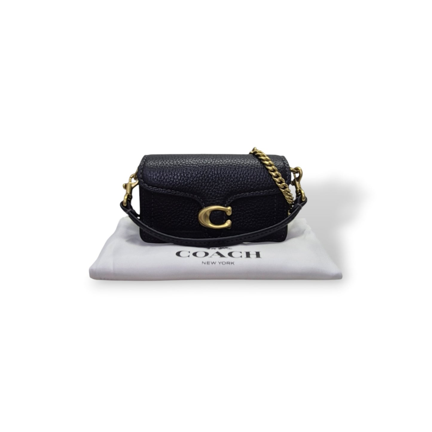 Coach Tabby Bag Charm Ghw (Black)