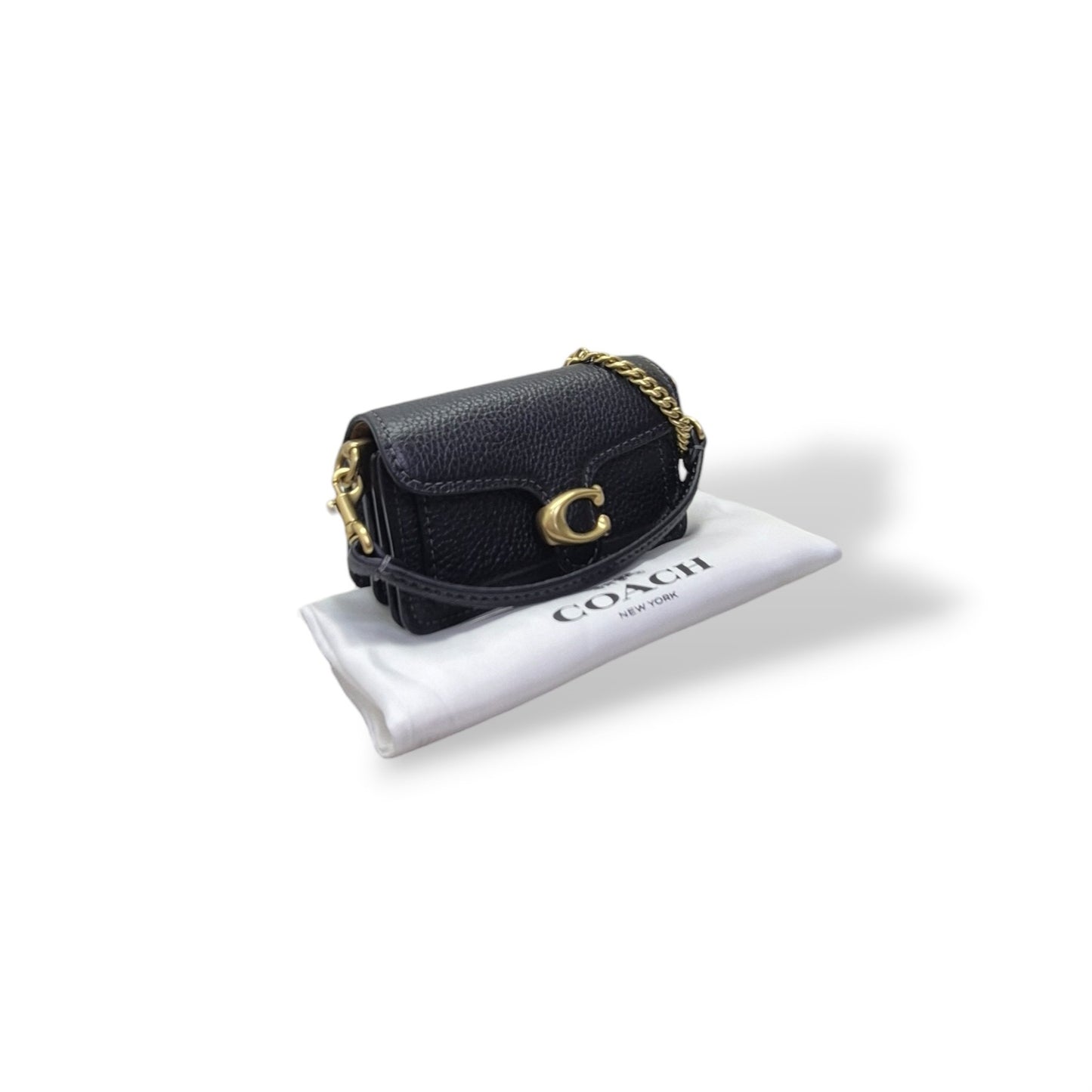 Coach Tabby Bag Charm Ghw (Black)