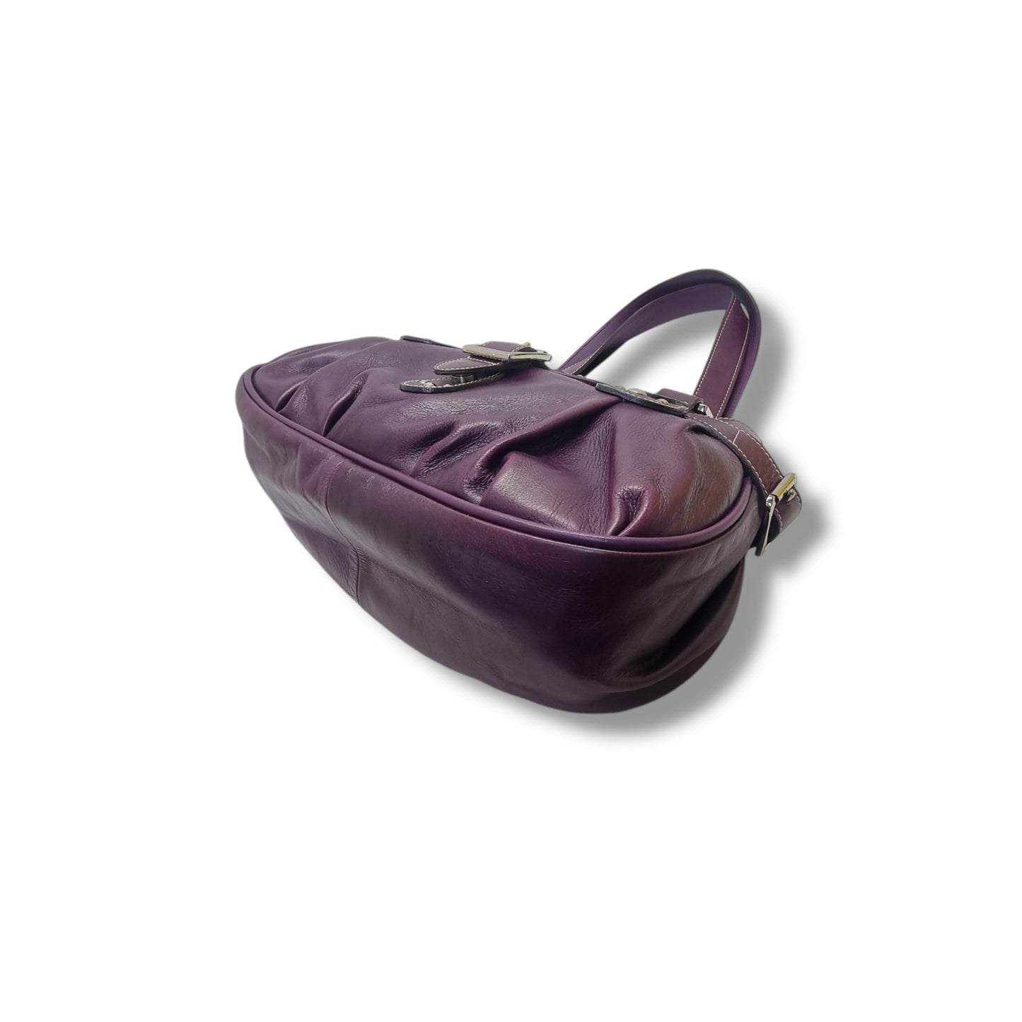 Longchamp Idole Leather Shw (Dark Purple)