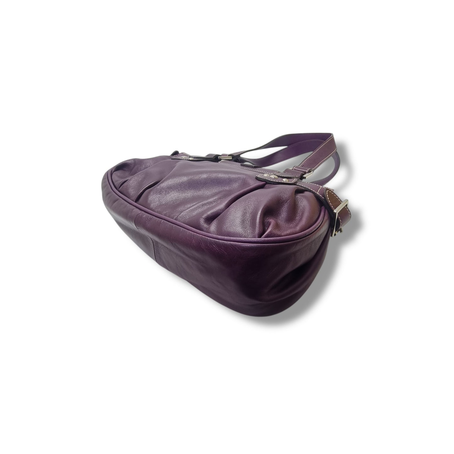 Longchamp Idole Leather Shw (Dark Purple)