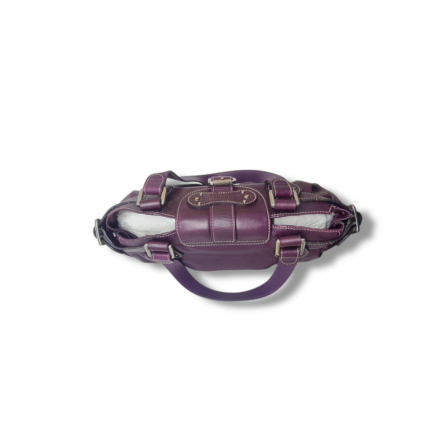 Longchamp Idole Leather Shw (Dark Purple)
