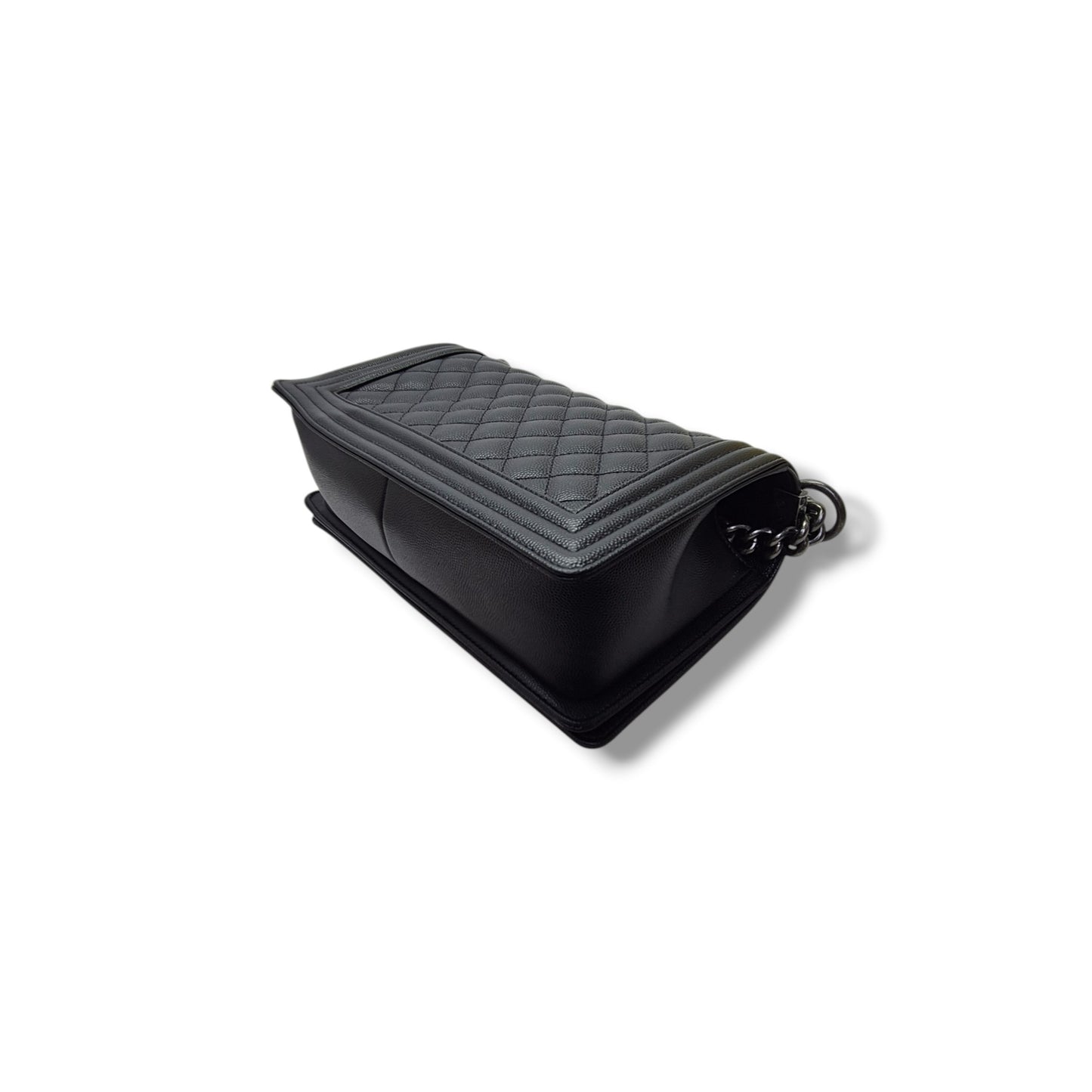 Chanel Boy Medium Caviar Rhw (Black)