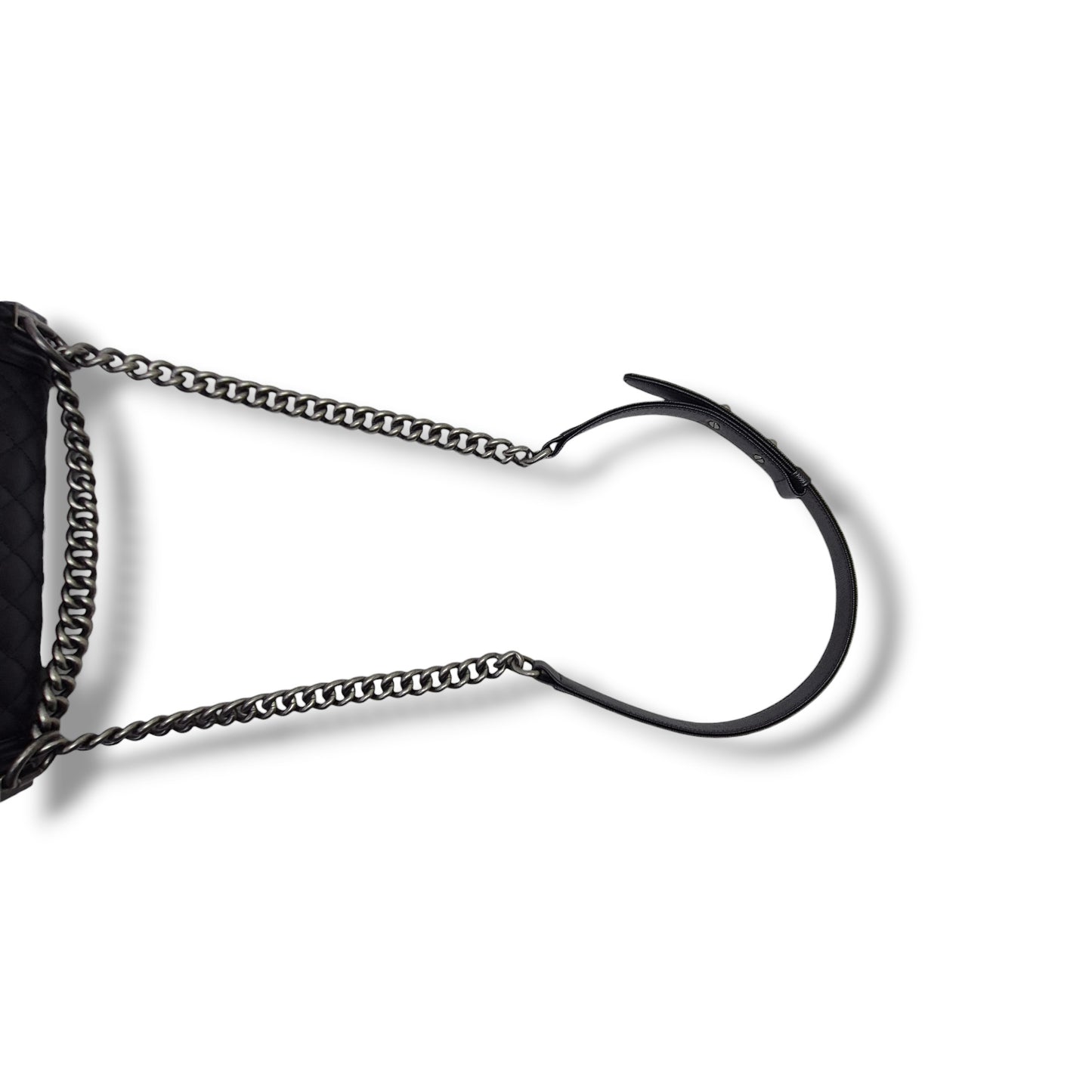 Chanel Boy Medium Caviar Rhw (Black)