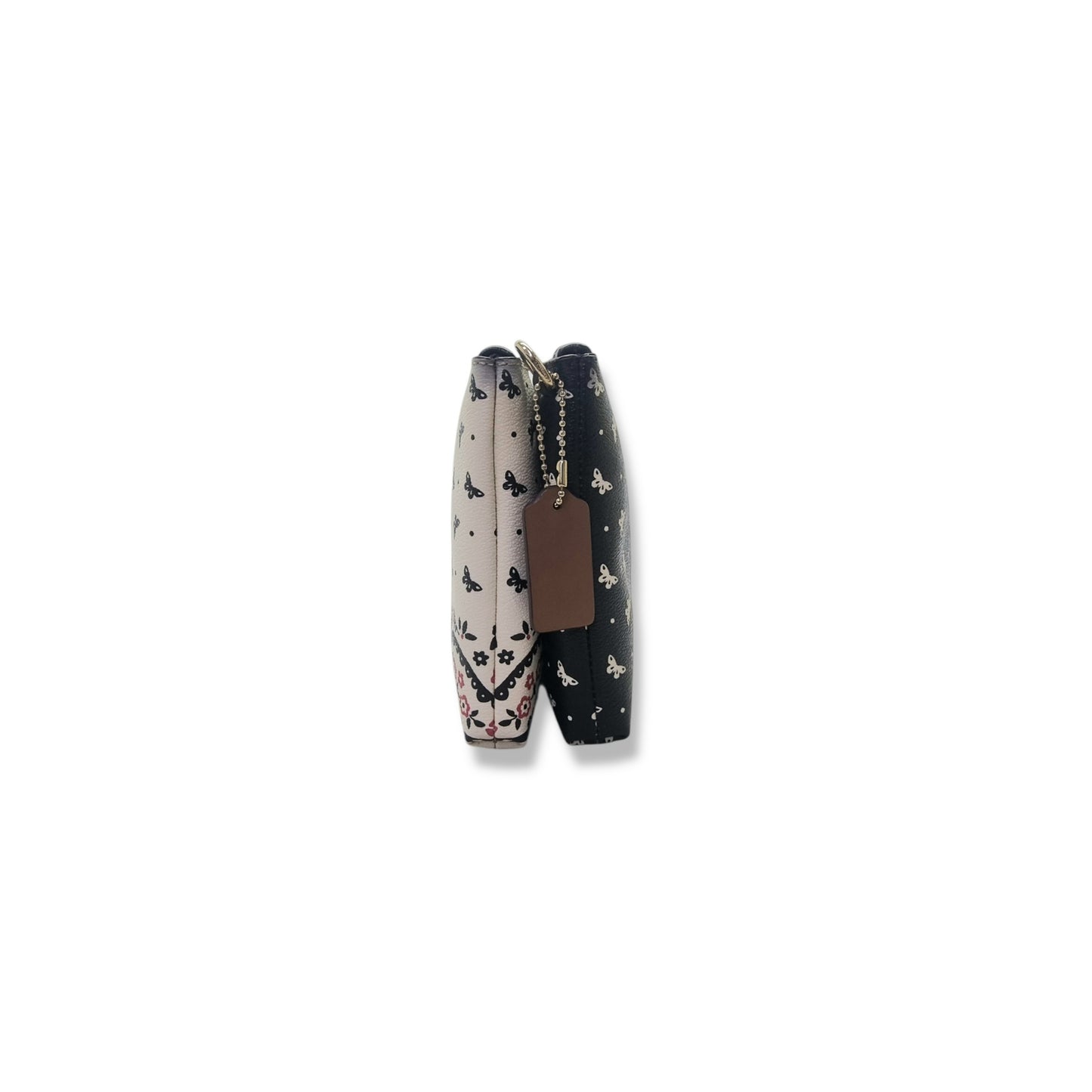 Coach Iyla Butterfly Bandana Print Leather Crossbody Ghw (White/Black)
