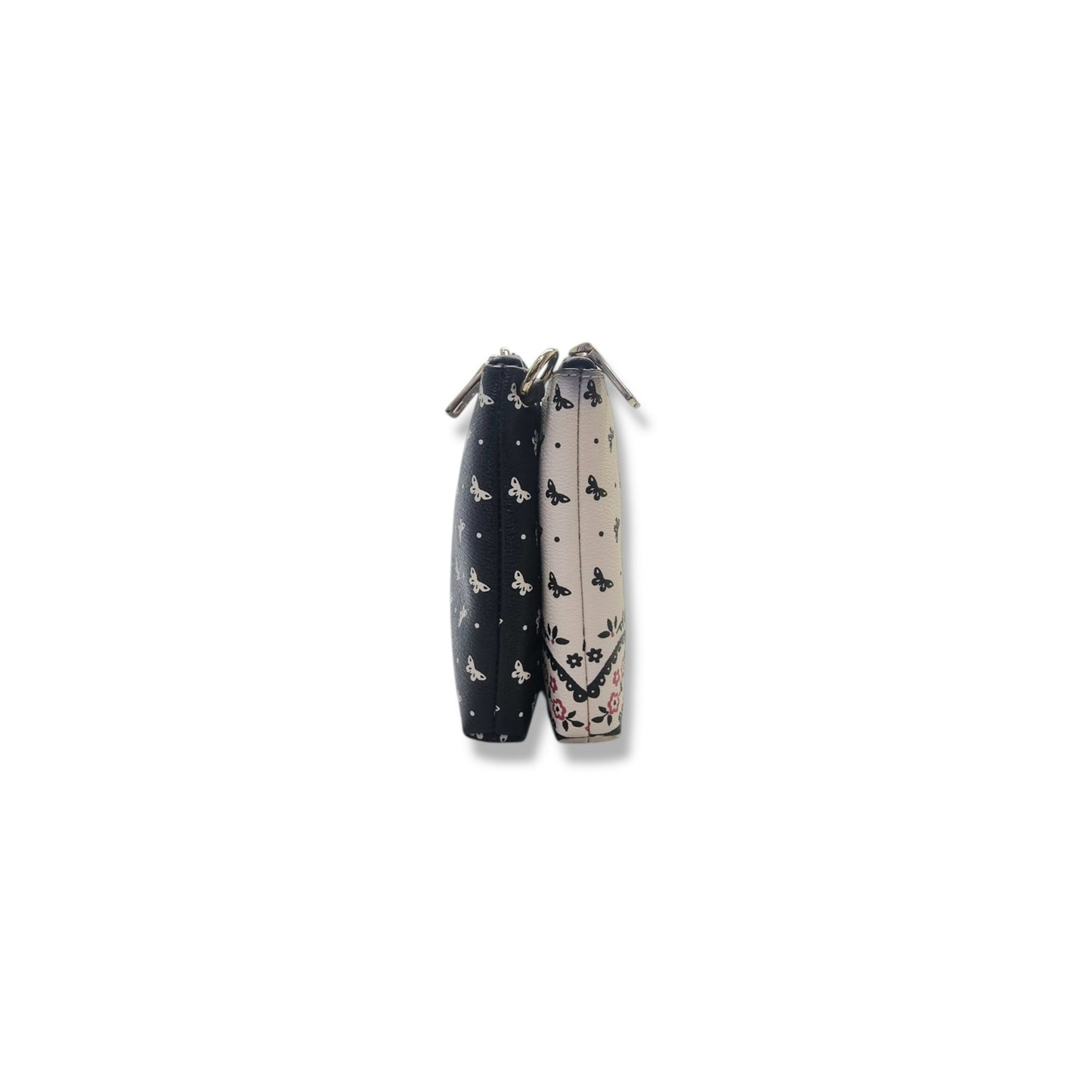 Coach Iyla Butterfly Bandana Print Leather Crossbody Ghw (White/Black)
