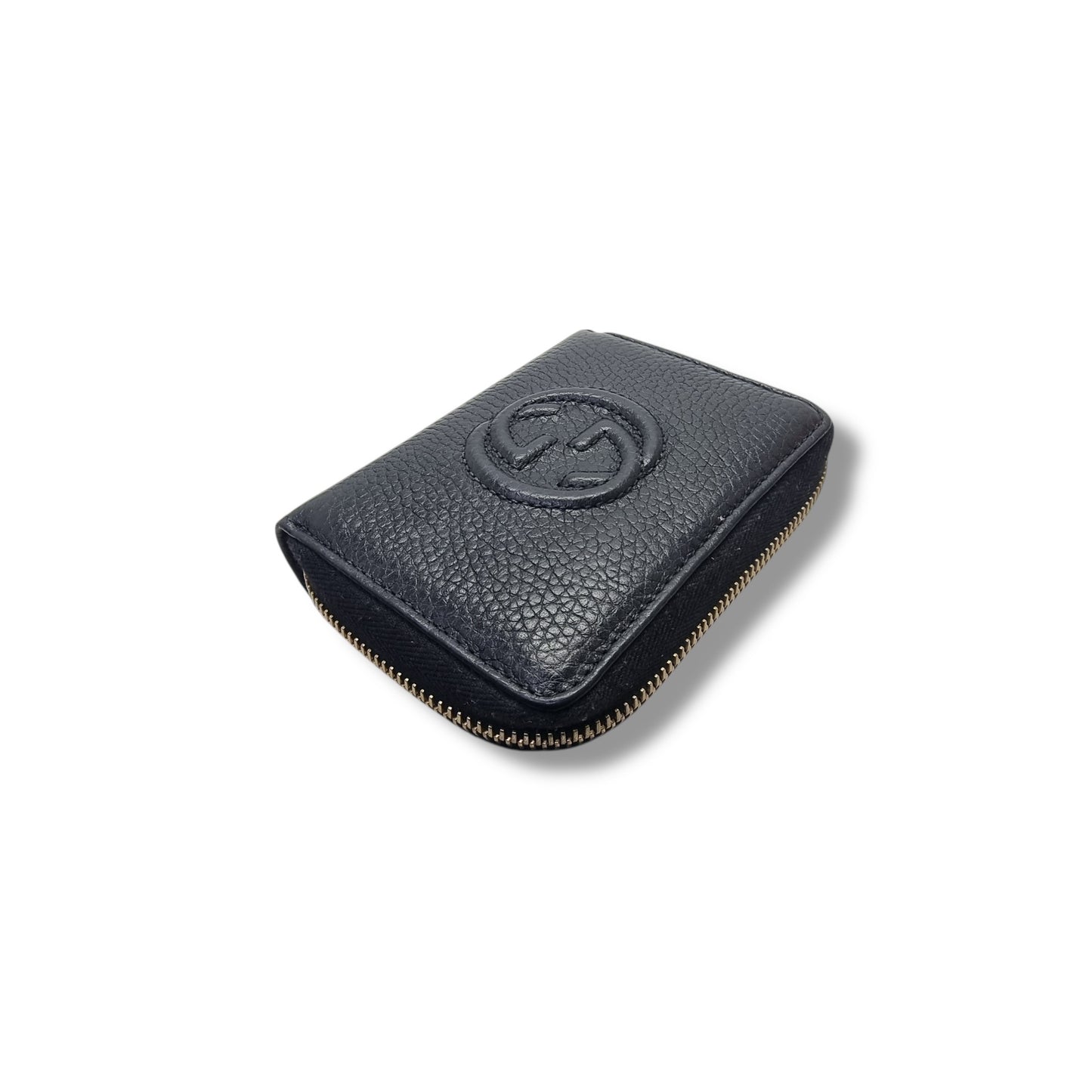 Gucci Soho Disco Leather Wallet Ghw (Black)