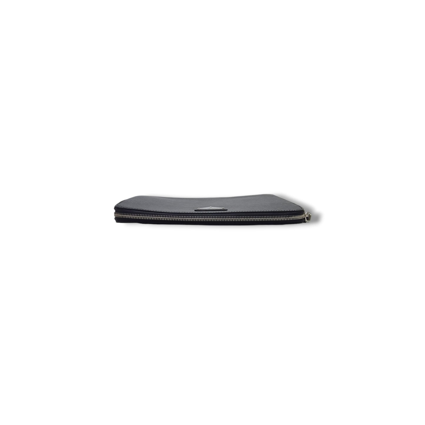 Prada Saffiano Leather Wrist Clutch Shw (Black)
