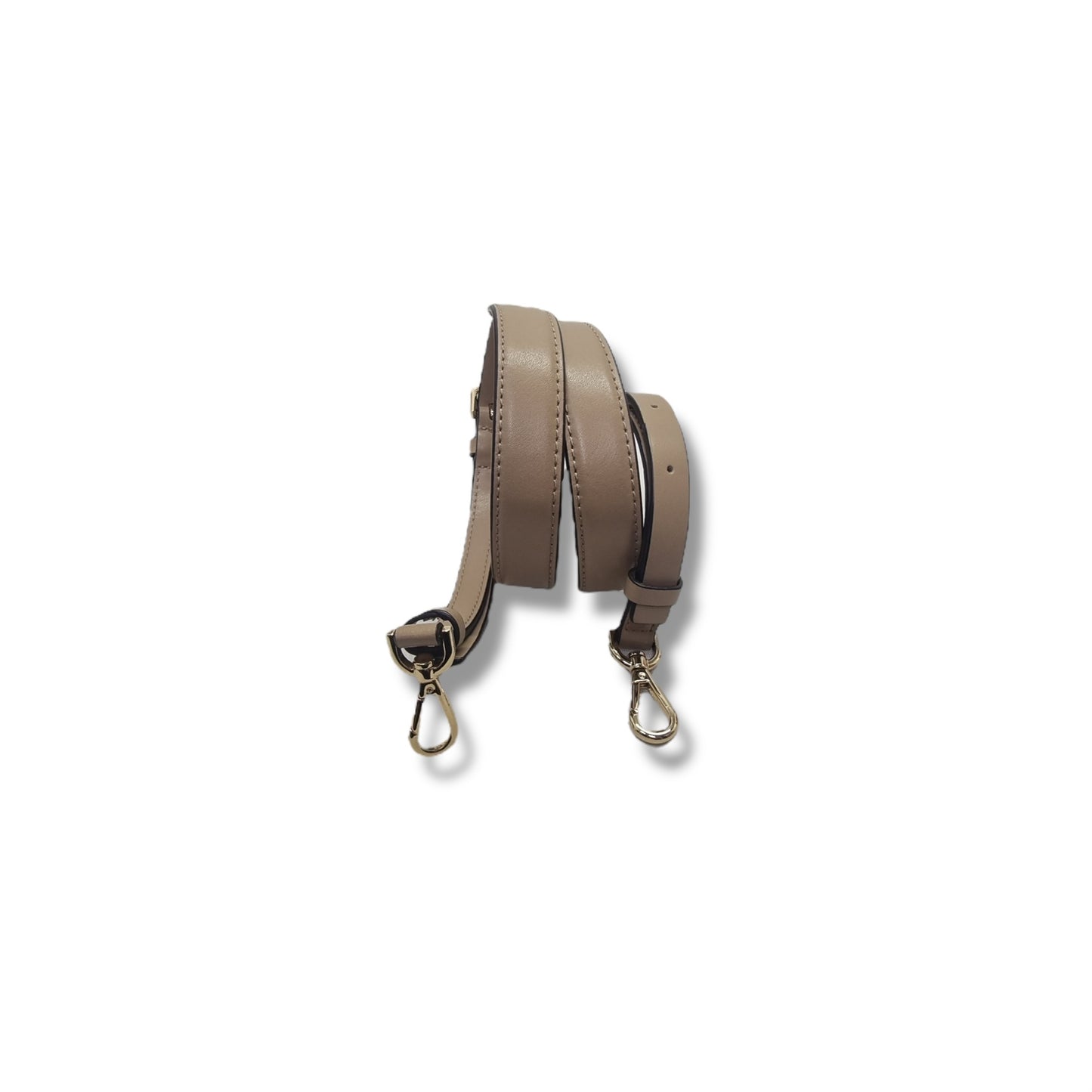 Michael Kors Bedford Travel Logo Stripe Crossbody Ghw (White/Camel/Cantaloupe)