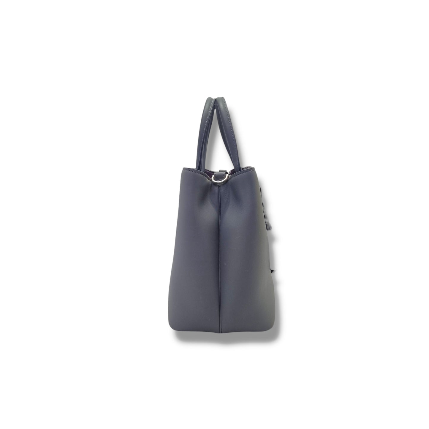 Fendi Petit 2 Jours Leather Tote Bag Shw (Grey)