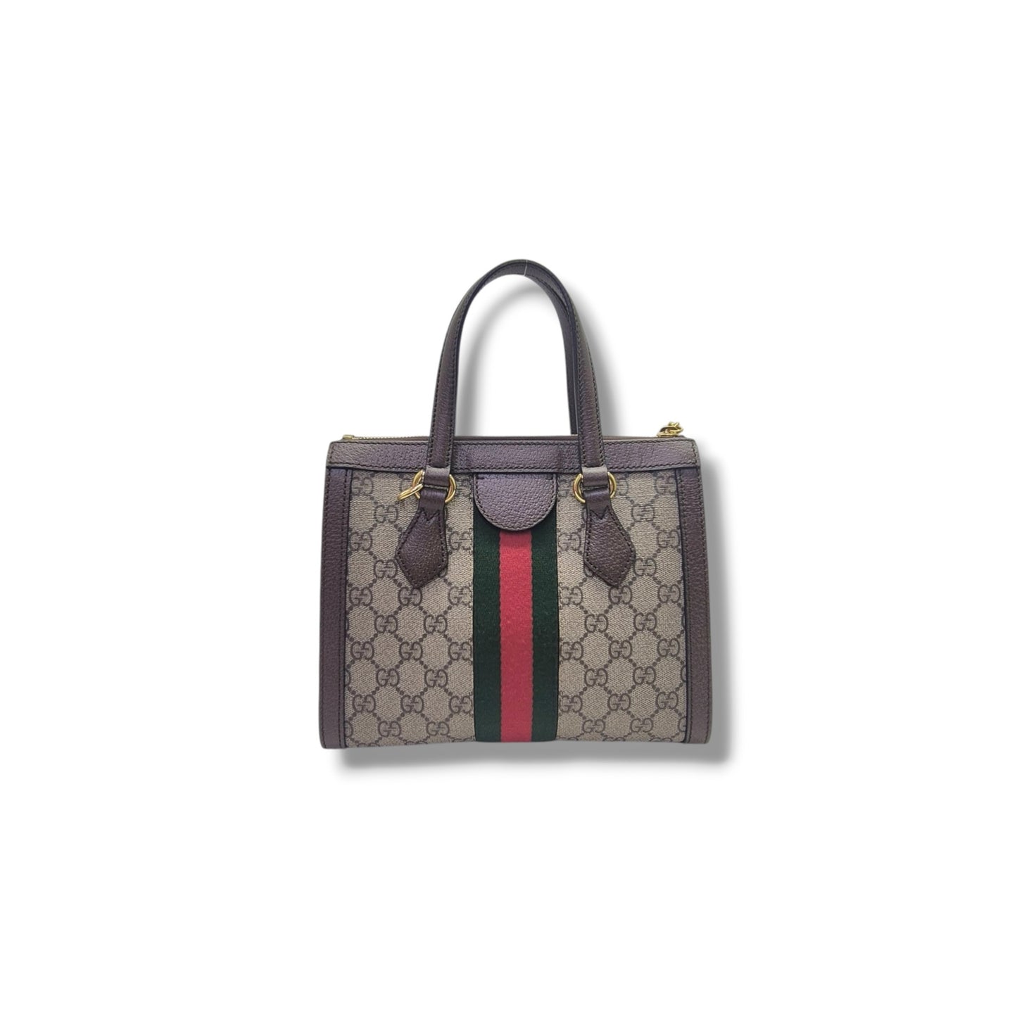 Gucci GG Supreme Canvas Ophidia Small Tote Ghw (Brown)