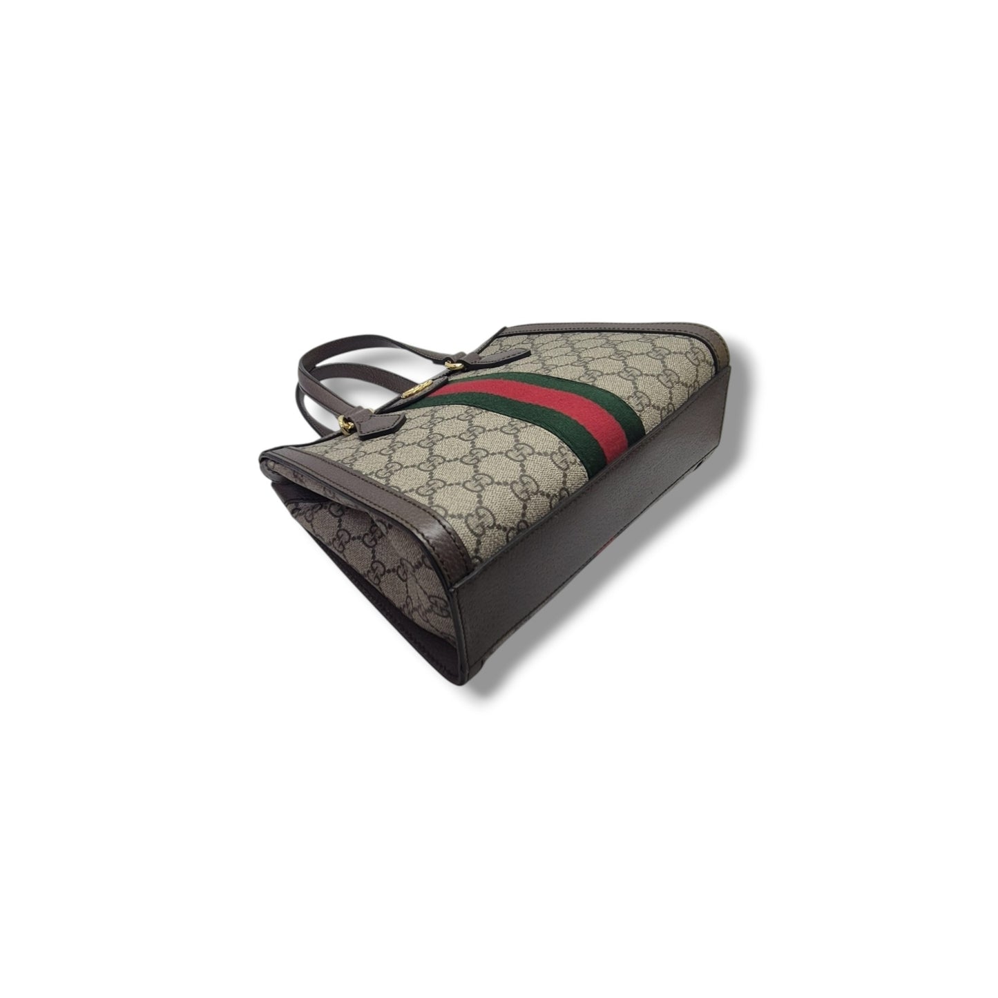 Gucci GG Supreme Canvas Ophidia Small Tote Ghw (Brown)