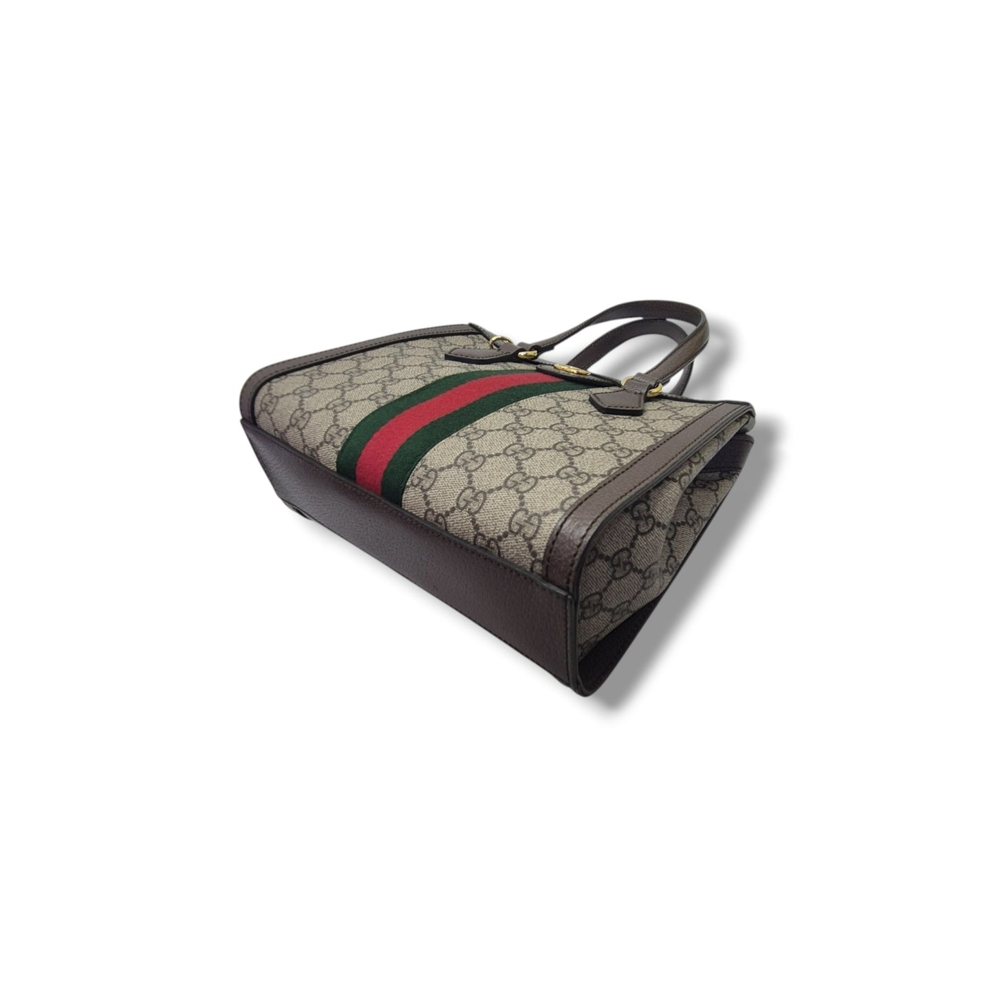 Gucci GG Supreme Canvas Ophidia Small Tote Ghw (Brown)