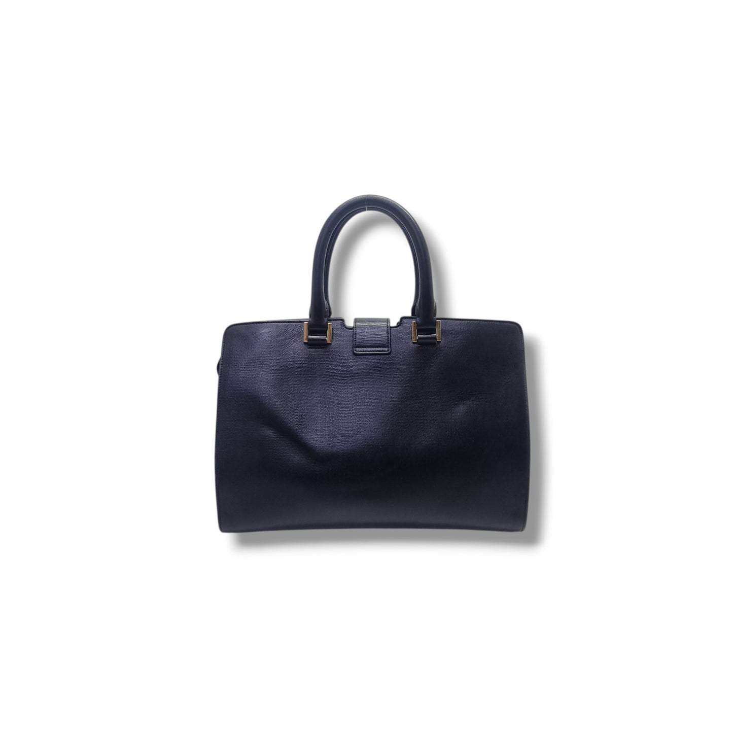 YSL Cabas Chyc Small Leather Bag Ghw (Black)