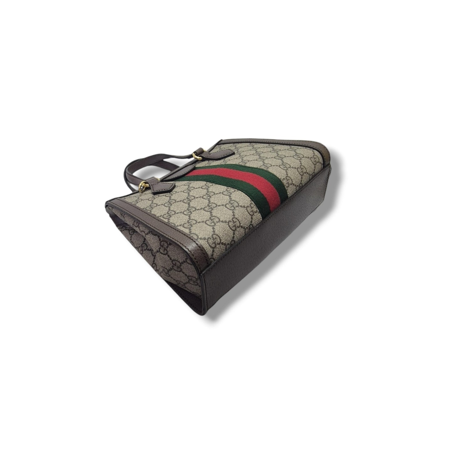 Gucci GG Supreme Canvas Ophidia Small Tote Ghw (Brown)