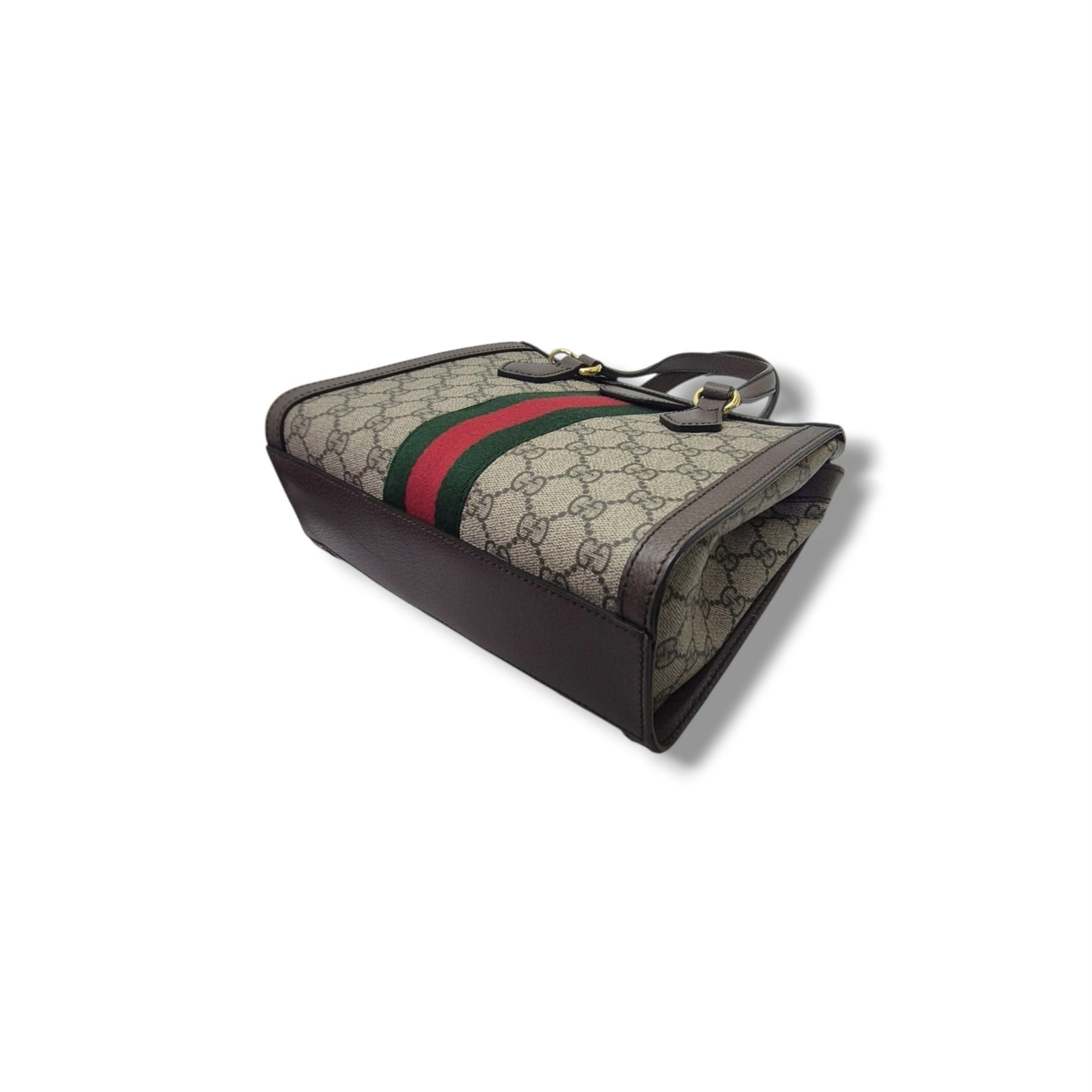 Gucci GG Supreme Canvas Ophidia Small Tote Ghw (Brown)