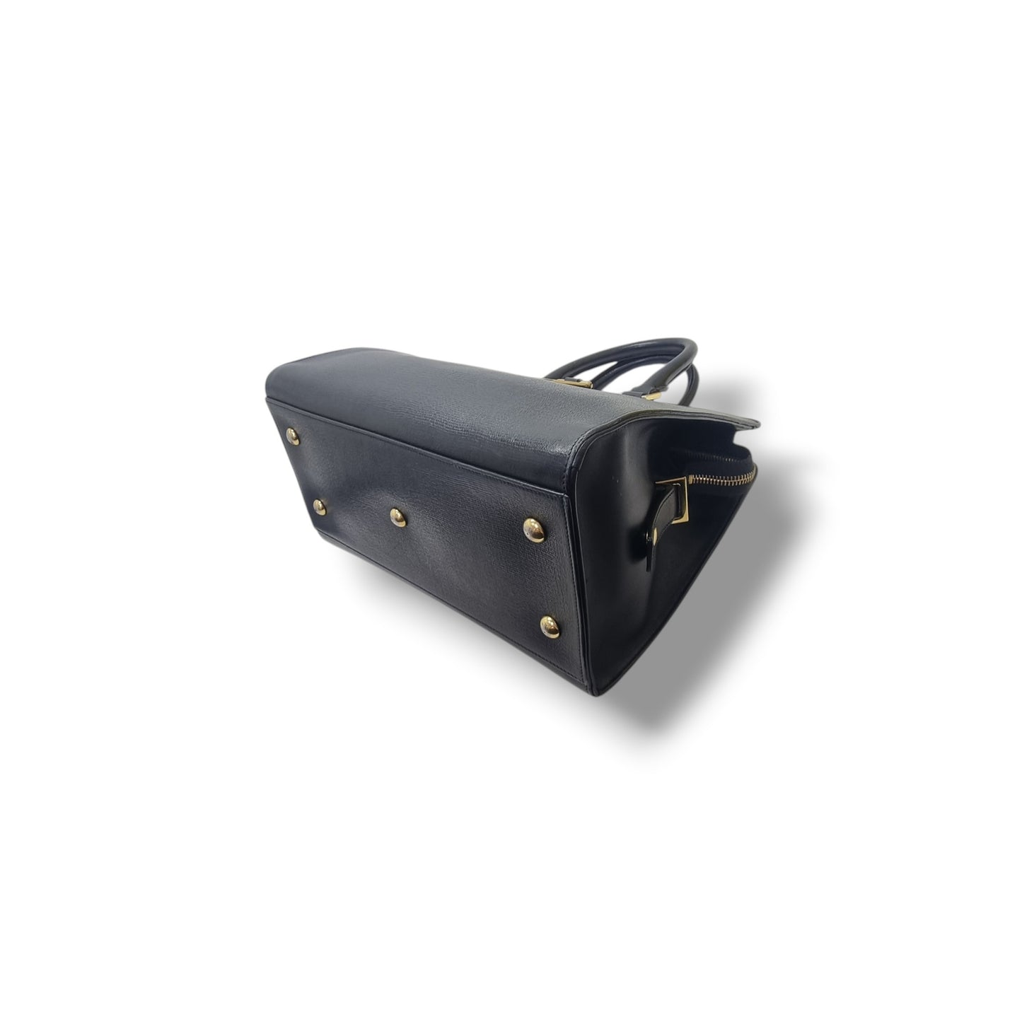 YSL Cabas Chyc Small Leather Bag Ghw (Black)