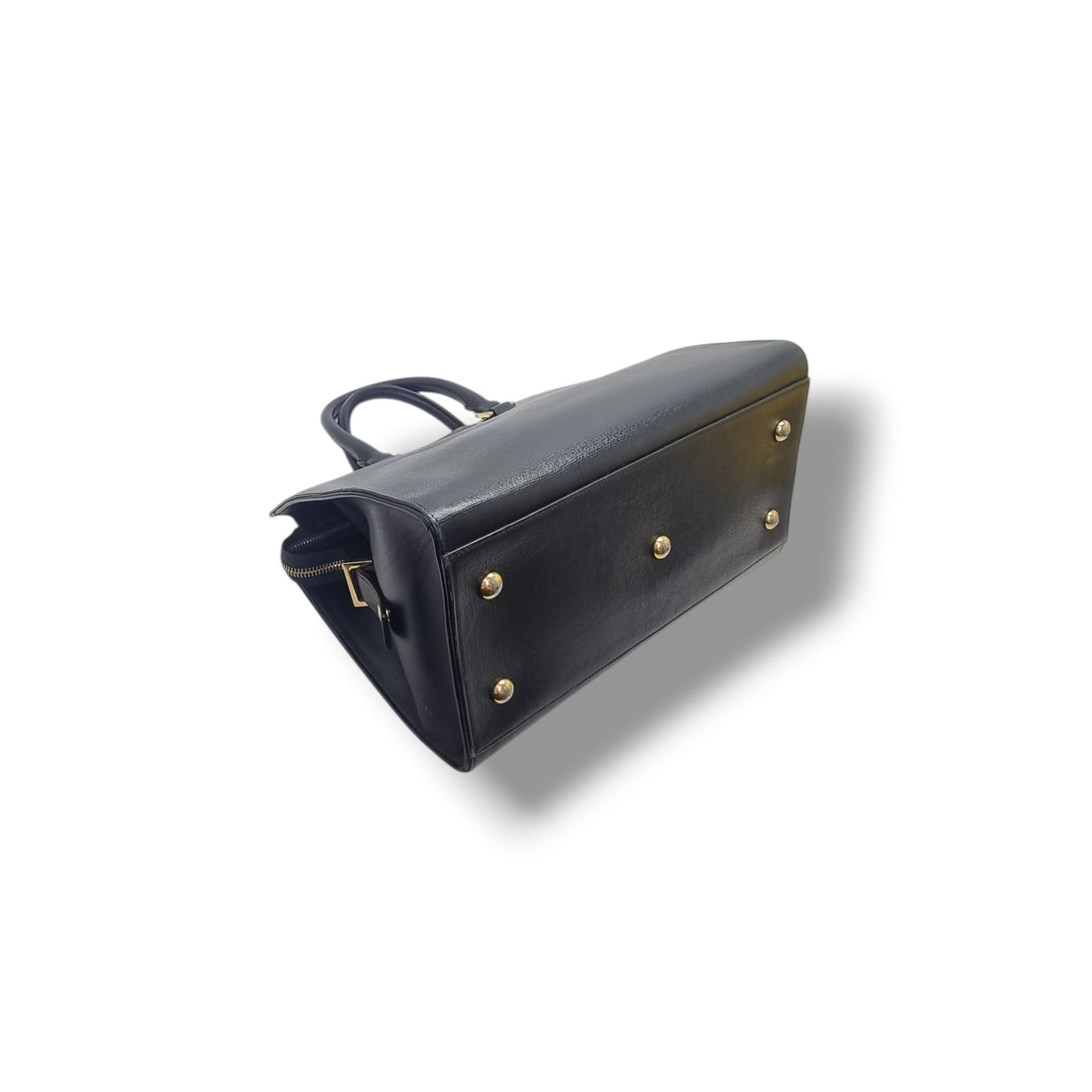 YSL Cabas Chyc Small Leather Bag Ghw (Black)