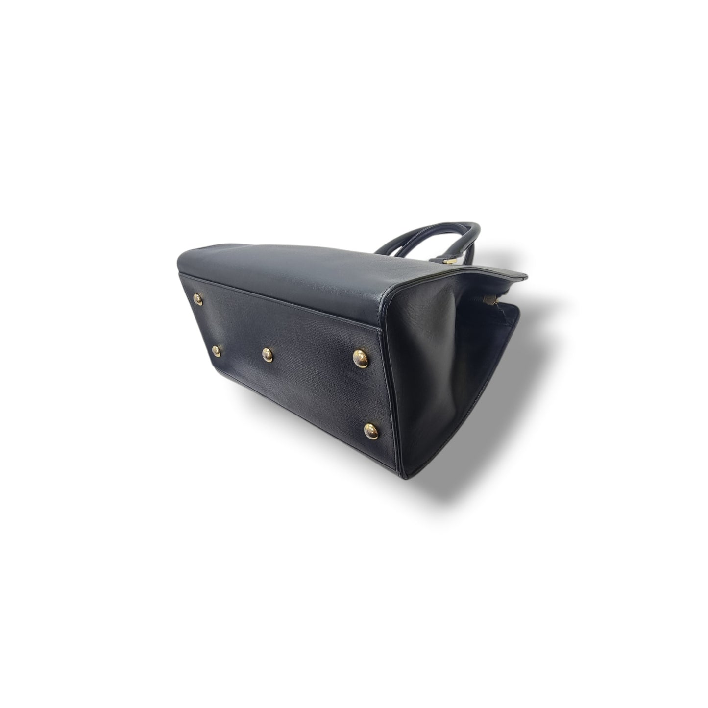 YSL Cabas Chyc Small Leather Bag Ghw (Black)