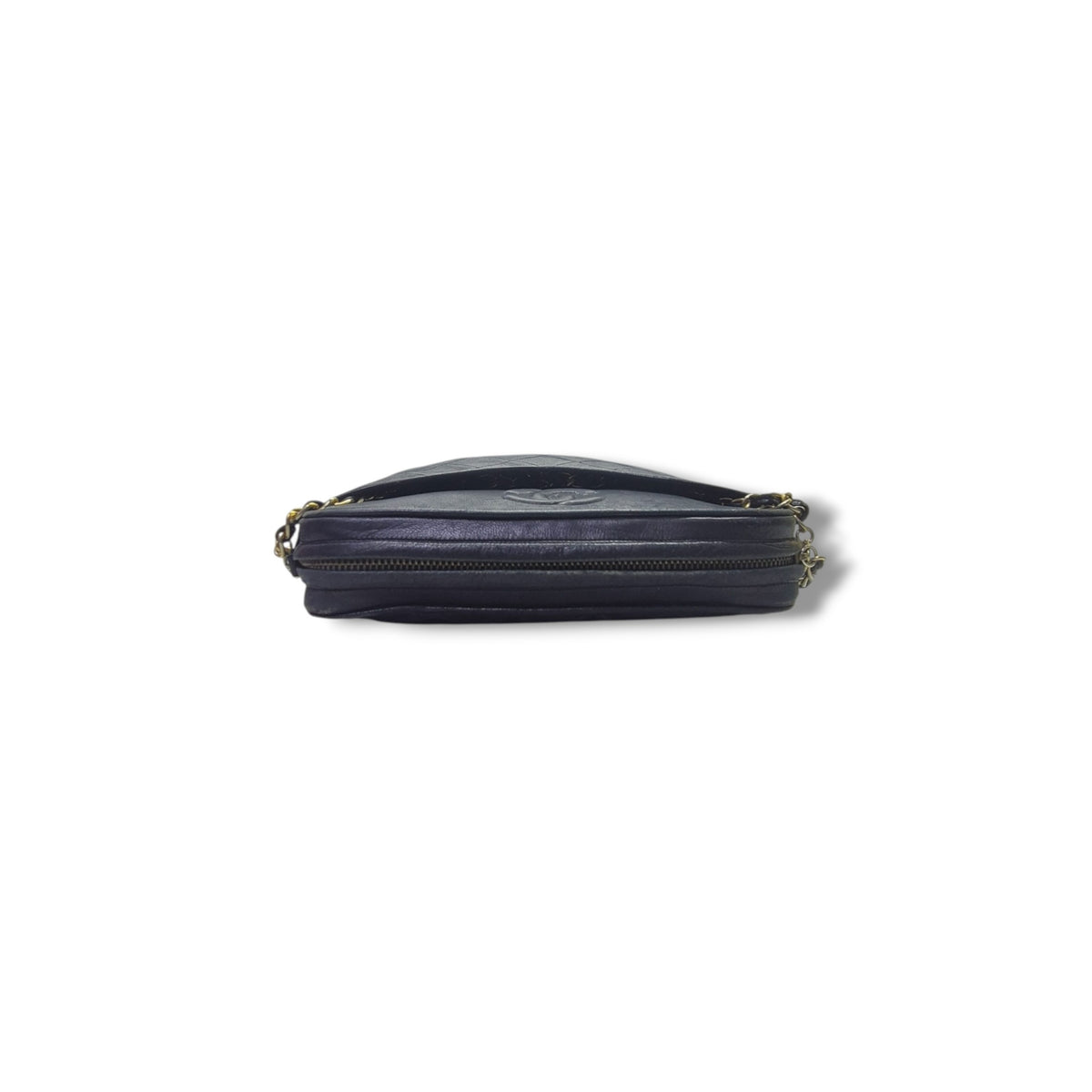 Chanel Vintage Camera Bag With Tassle Lambskin Ghw (Black)