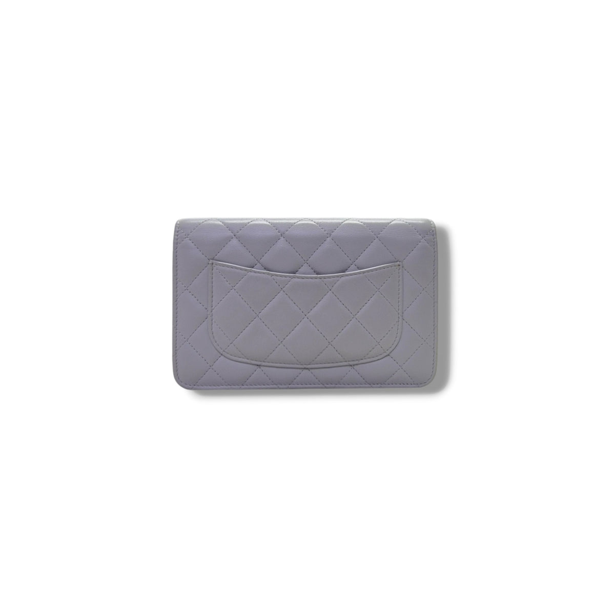 Chanel Wallet On Chain Lambskin Ghw (Grey)
