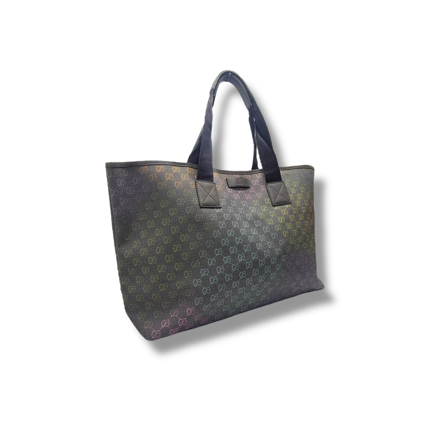 Gucci GG Gradient Logo Canvas Shoulder Bag Shw (Grey Multicolor)