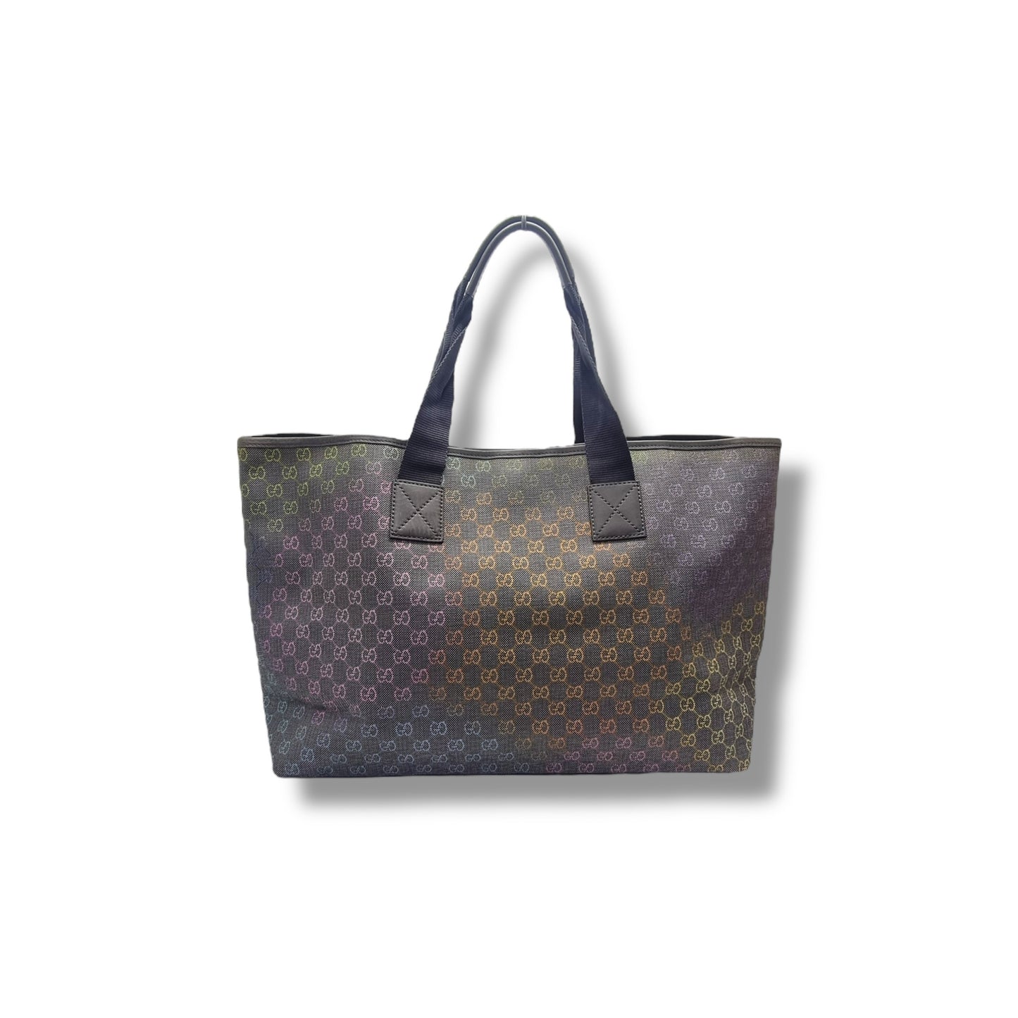 Gucci GG Gradient Logo Canvas Shoulder Bag Shw (Grey Multicolor)