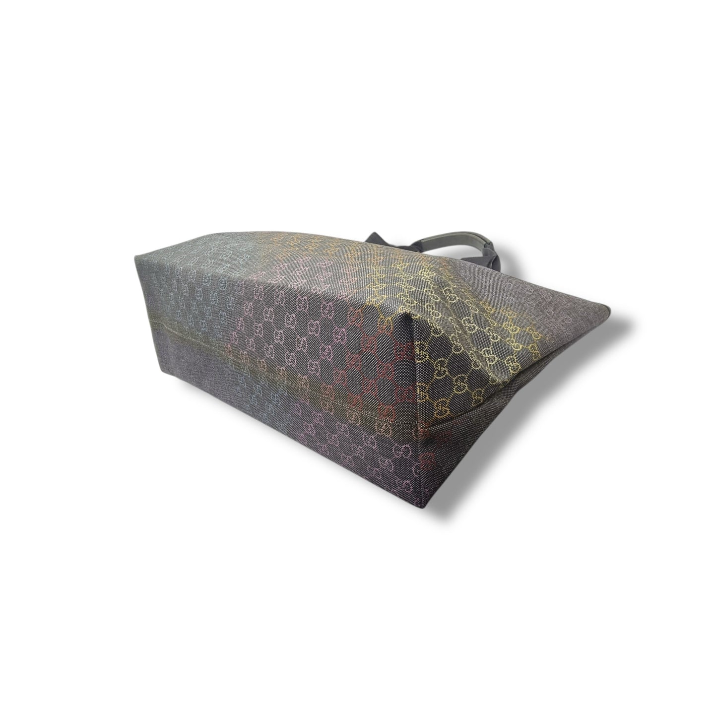 Gucci GG Gradient Logo Canvas Shoulder Bag Shw (Grey Multicolor)