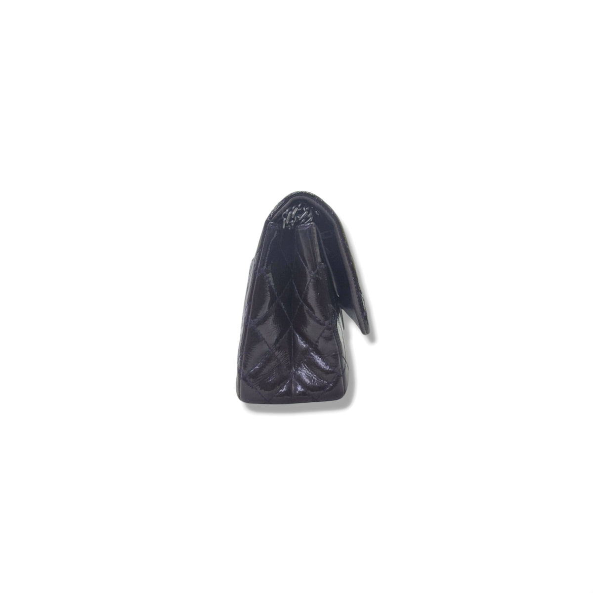 Chanel 2.55 Reissue Double Flap Patent Leather Shw (Dark Purple)
