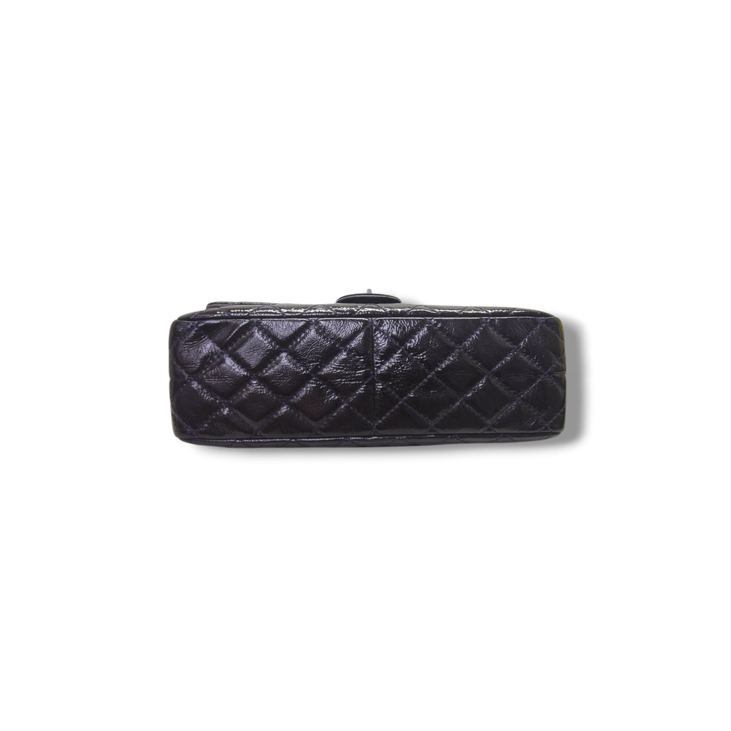 Chanel 2.55 Reissue Double Flap Patent Leather Shw (Dark Purple)