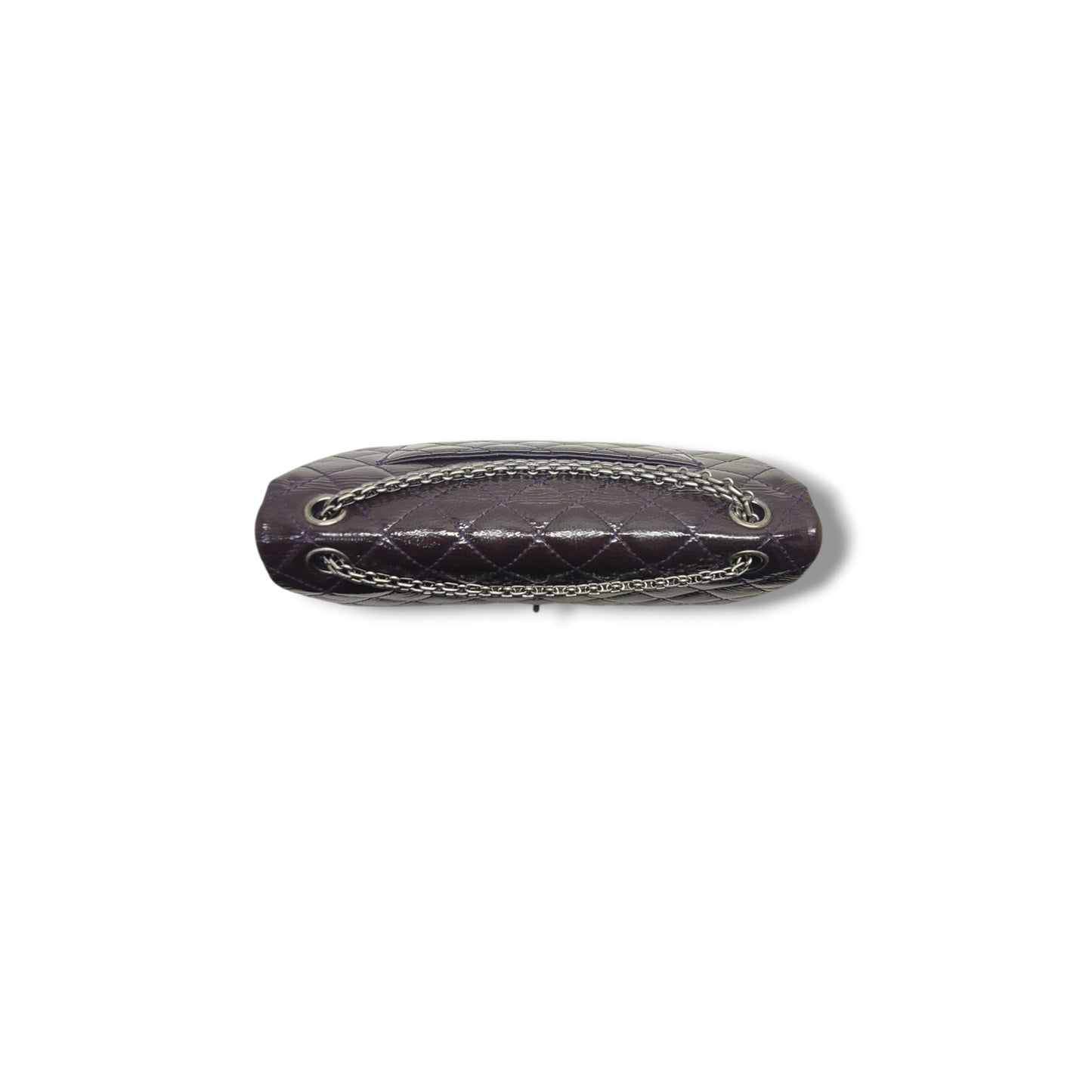 Chanel 2.55 Reissue Double Flap Patent Leather Shw (Dark Purple)