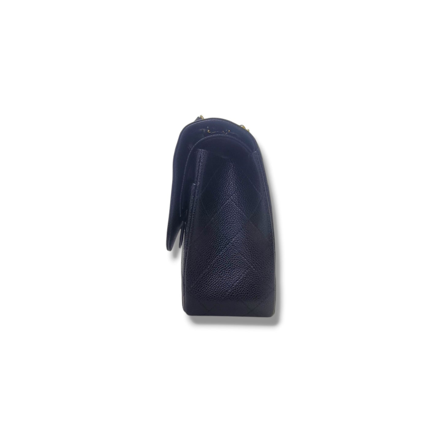 Chanel Classic Jumbo Double Flap Caviar Shw (Black)