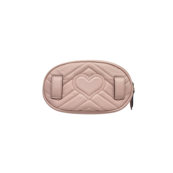 Gucci GG Marmont Oval Waist Bag Ghw (Pink)