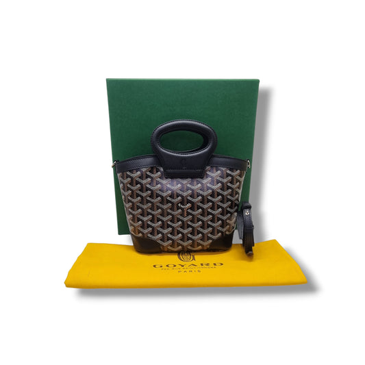 Goyard Beluga Mini Goyardine Canvas Palladium Hardware (Green)