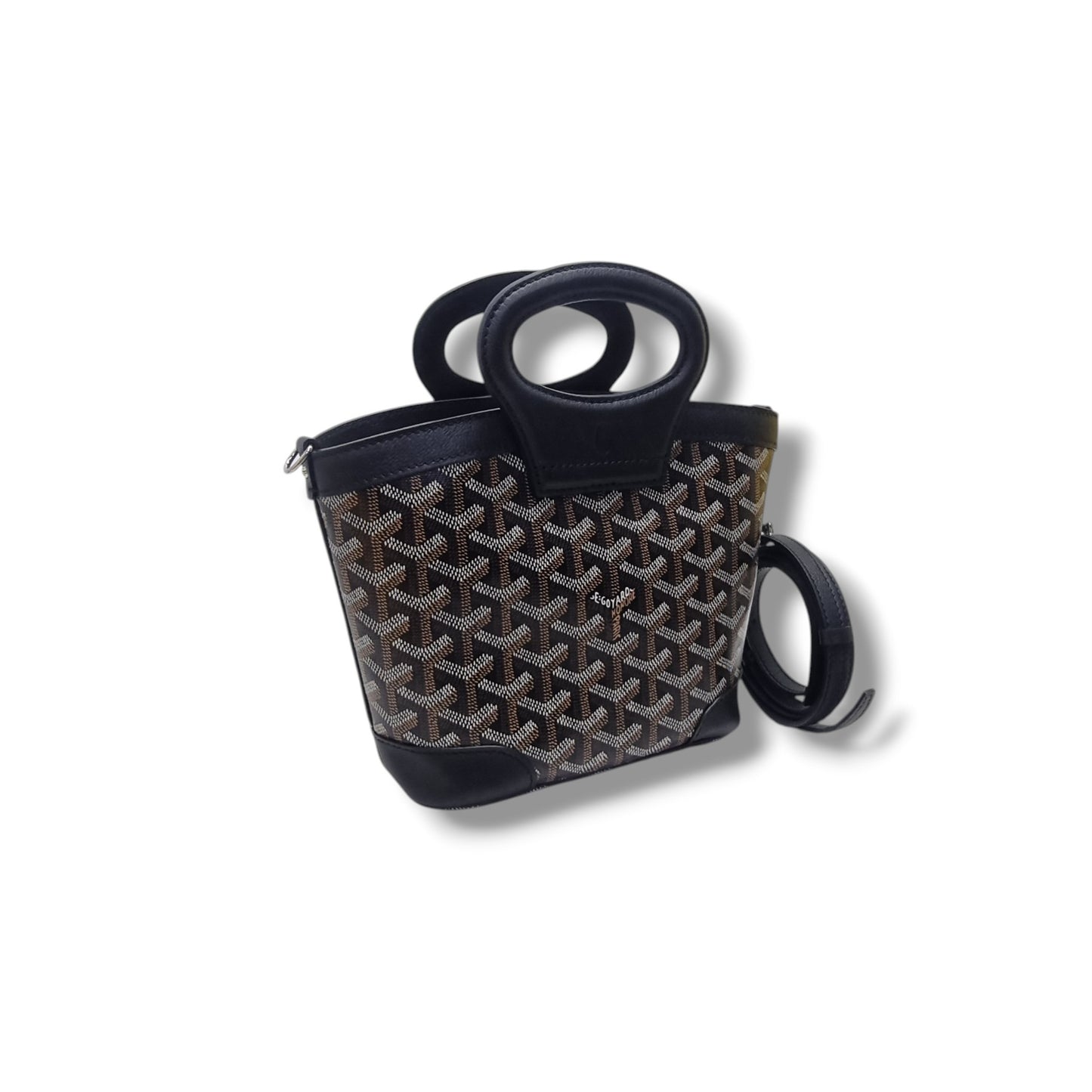 Goyard Beluga Mini Goyardine Canvas Palladium Hardware (Green)