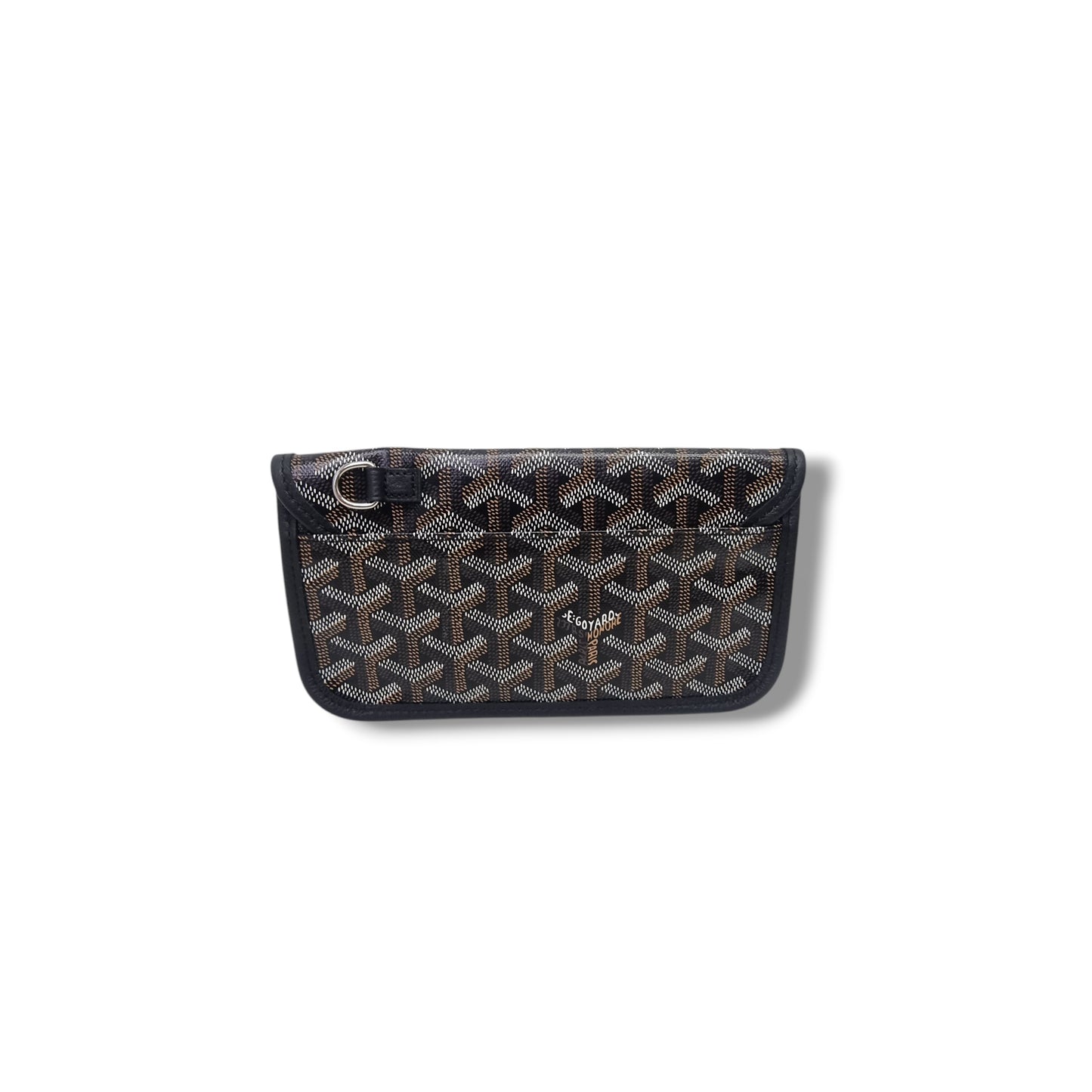 Goyard Saint Louis PM Goyardine Canvas Chevroches Calfskin (Black/Tan)