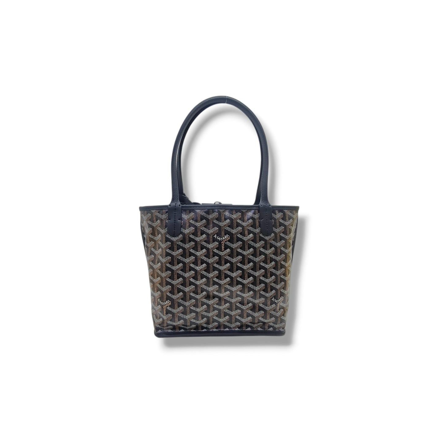 Goyard Anjou Mini Goyardine Canvas (Black/Tan)