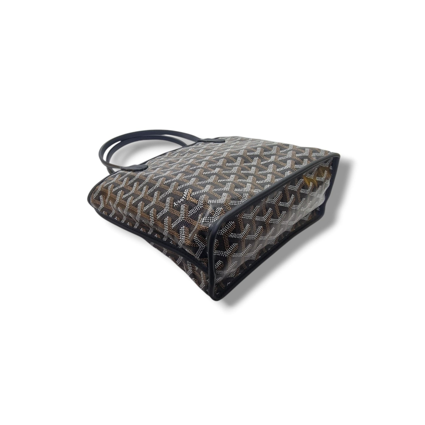 Goyard Anjou Mini Goyardine Canvas (Black/Tan)