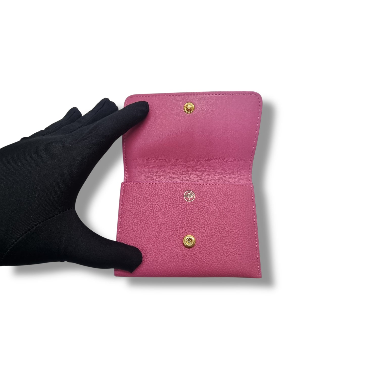 Mulberry Continental Key Pouch Leather Ghw (Pink)
