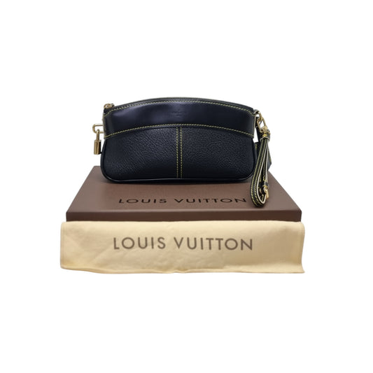 Louis Vuitton Suhali Leather Clutch Ghw (Black)
