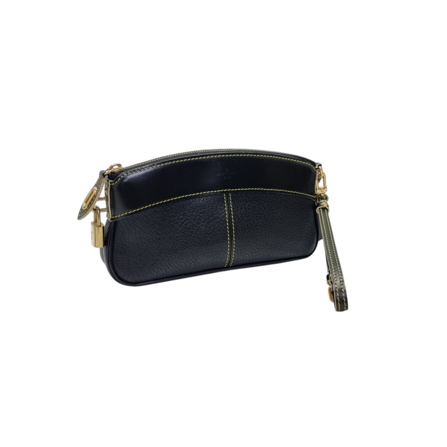 Louis Vuitton Suhali Leather Clutch Ghw (Black)