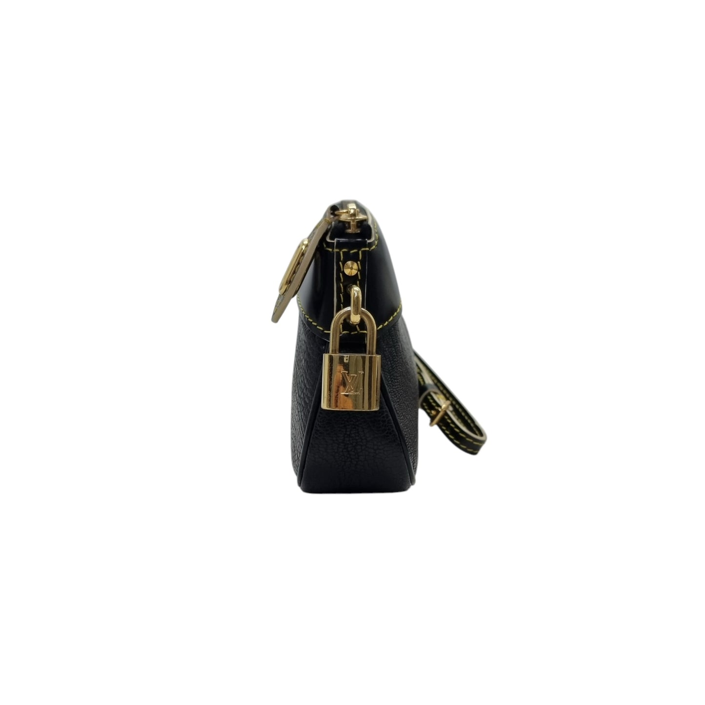 Louis Vuitton Suhali Leather Clutch Ghw (Black)